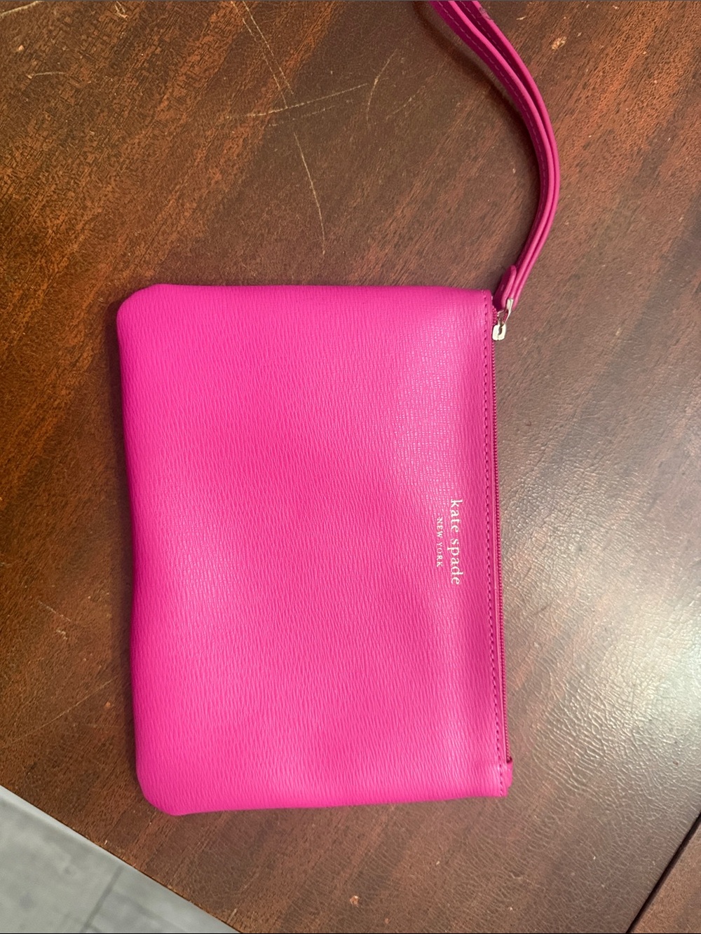 Kate Spade Vibrant Pink Wristlet Like New